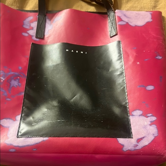 Marni Pink and Black Tote Bag - Picture 2 of 14